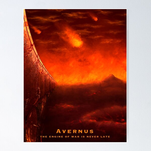 Item preview, Avernus Travel Poster designed and sold by RWDPodcast.