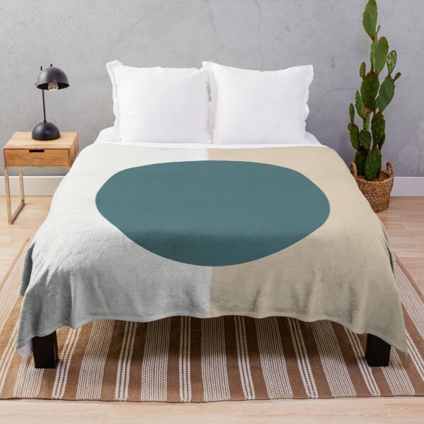 Item preview, Aqua Off White and Beige Minimal Circle Design 2023 COTY Vining Ivy PPG1148-6 and Accents designed and sold by ColorOfTheYears.