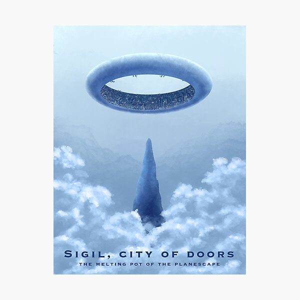 Item preview, Sigil Travel Poster designed and sold by RWDPodcast.