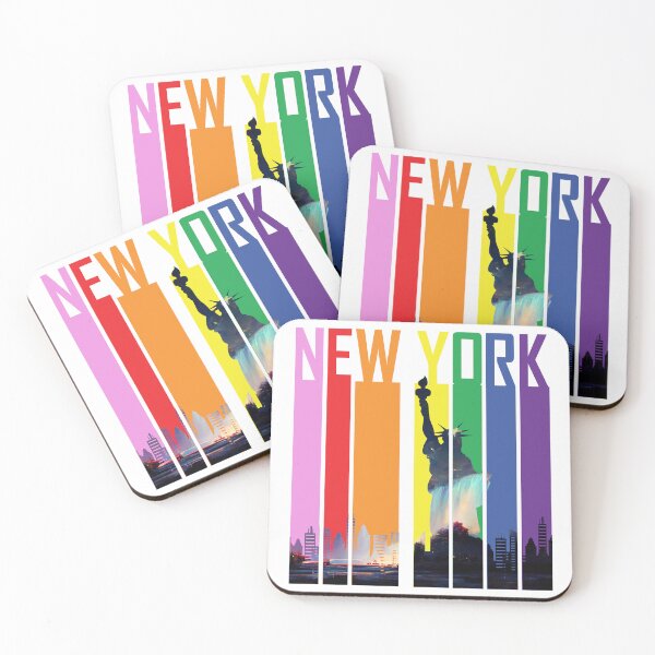 Item preview, New York State Pride Flag Liberty Niagara Collage designed and sold by That80sQueen.