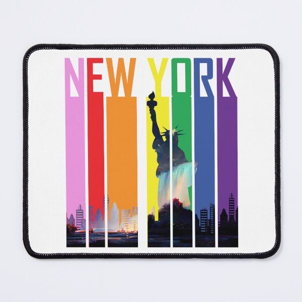 Item preview, New York State Pride Flag Liberty Niagara Collage designed and sold by That80sQueen.