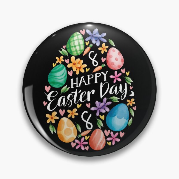 Item preview, Happy Easter Egg Flower Art Design Draw Street Art Text Quote designed and sold by BK-Fishing.