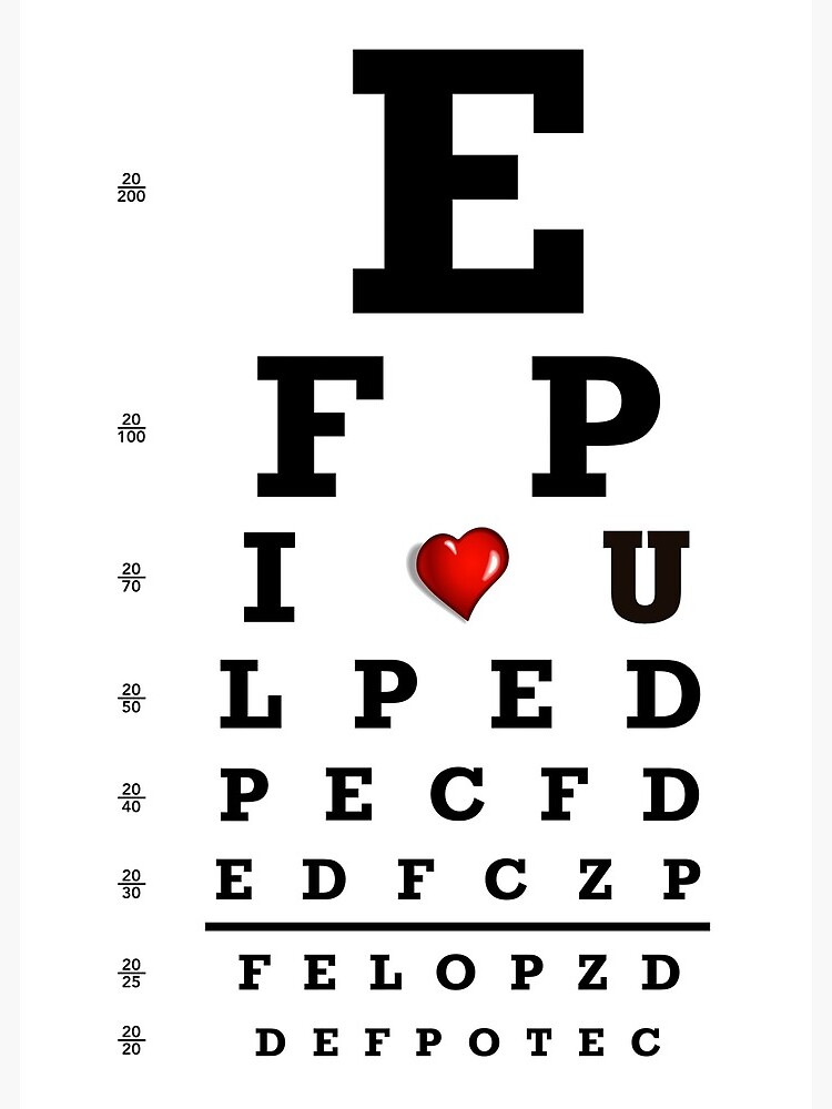 Snellen Eye Chart Greeting Card for Sale by allhistory