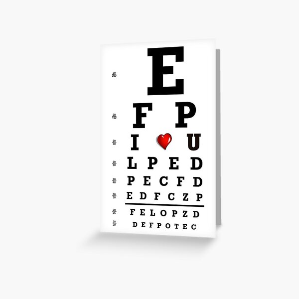 Snellen Eye Chart Greeting Card for Sale by allhistory