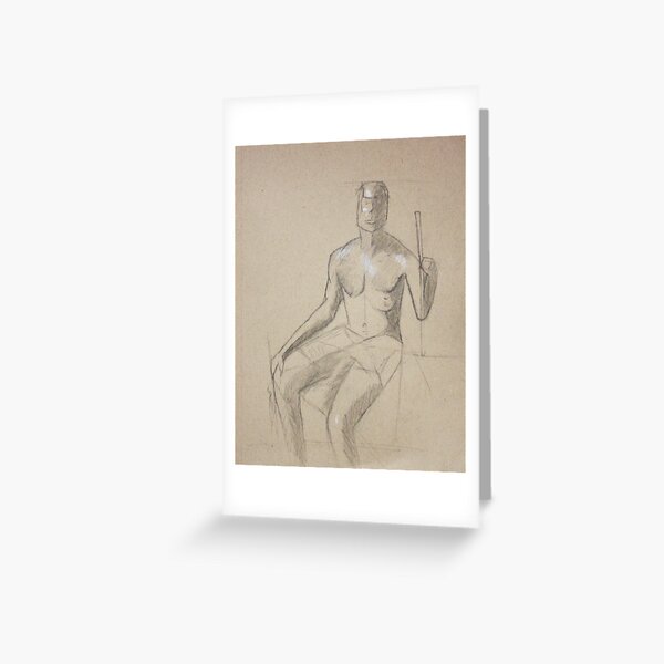 Figure Drawing Greeting Card