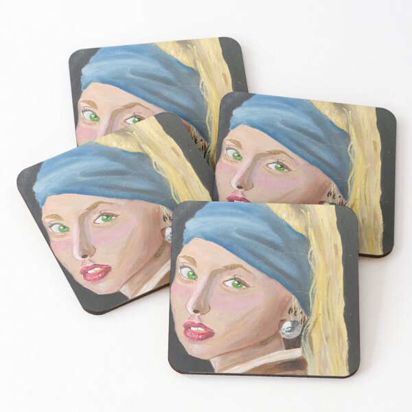 Item preview, Girl with pearl earring painting. designed and sold by Artandstonesgr.