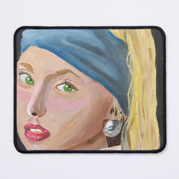 Item preview, Girl with pearl earring painting. designed and sold by Artandstonesgr.