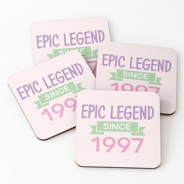 Item preview, Epic Legend Since 1997 Birthyear Typography designed and sold by bolimj.