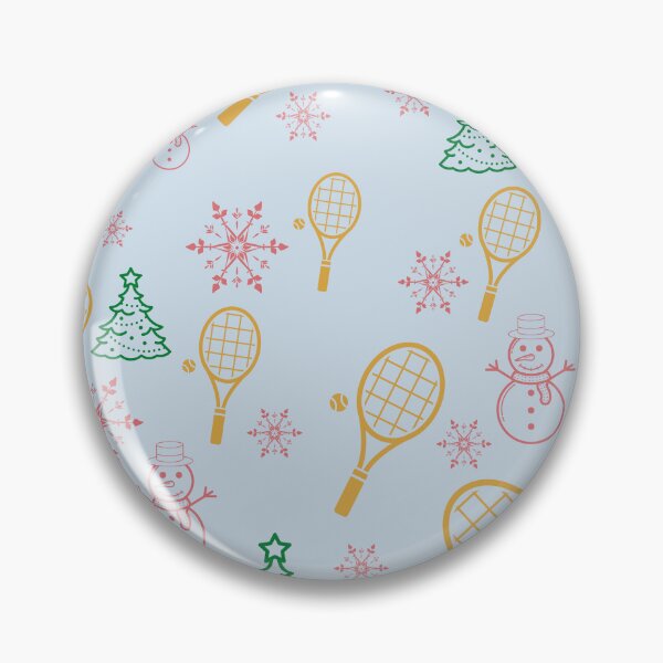 Item preview, Christmas Tennis Print | Tennis Holiday Pattern | Colorful Print on a Light Blue Background designed and sold by BigCityTennis.