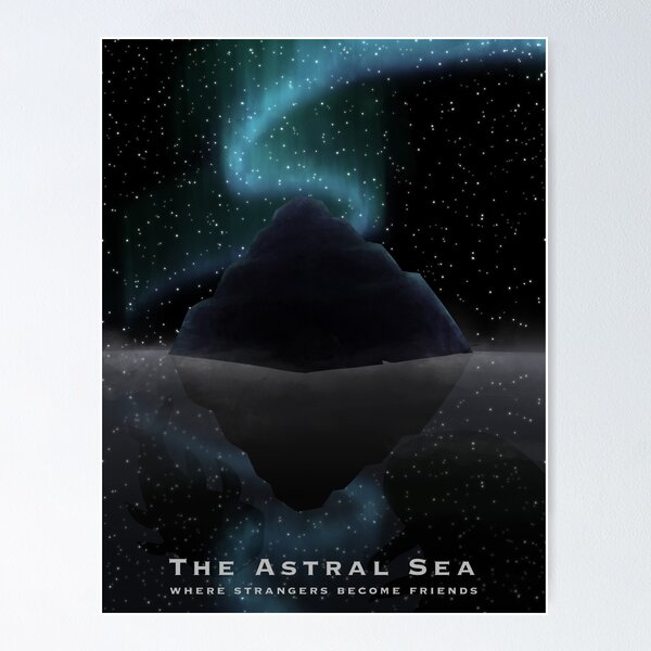 Item preview, The Astral Sea Travel Poster designed and sold by RWDPodcast.