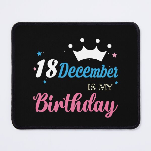 Item preview, Happy birthday december 18 designed and sold by Thealstars  ⭐⭐⭐⭐⭐.