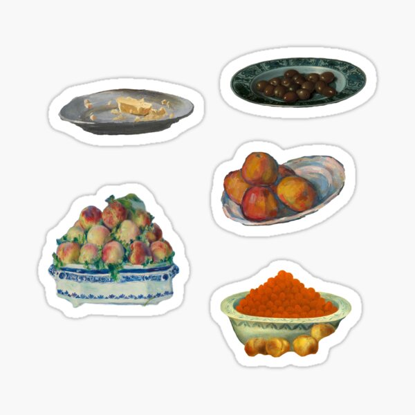 Item preview, Art History Foodie Sticker Pack - Famous food paintings designed and sold by Clowngirlprints.
