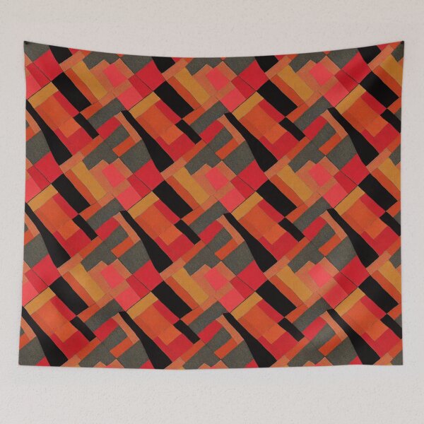 Item preview, Red and Orange Patchwork designed and sold by BuraxisDesigns.