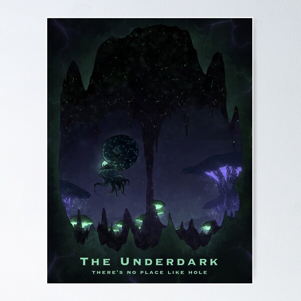 Item preview, The Underdark Travel Poster designed and sold by RWDPodcast.