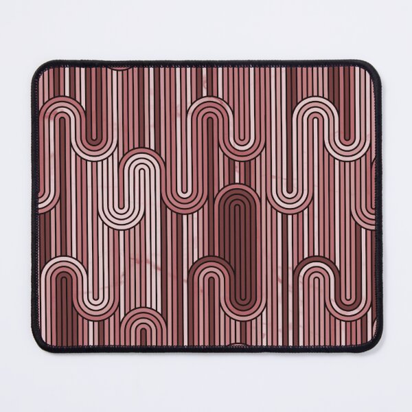 Item preview, Retro Wavy Stripes - Wine Terracotta designed and sold by SilverPegasus.