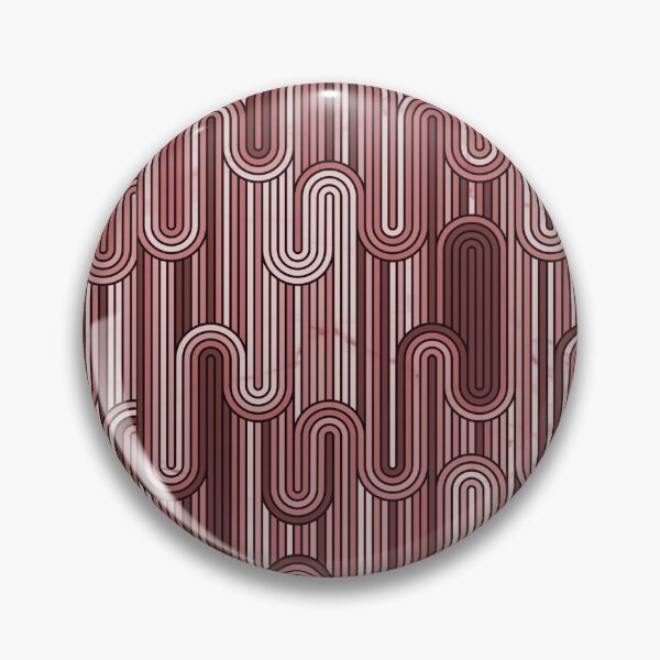 Item preview, Retro Wavy Stripes - Wine Terracotta designed and sold by SilverPegasus.