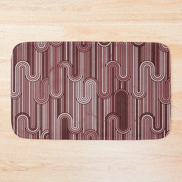 Item preview, Retro Wavy Stripes - Wine Terracotta designed and sold by SilverPegasus.