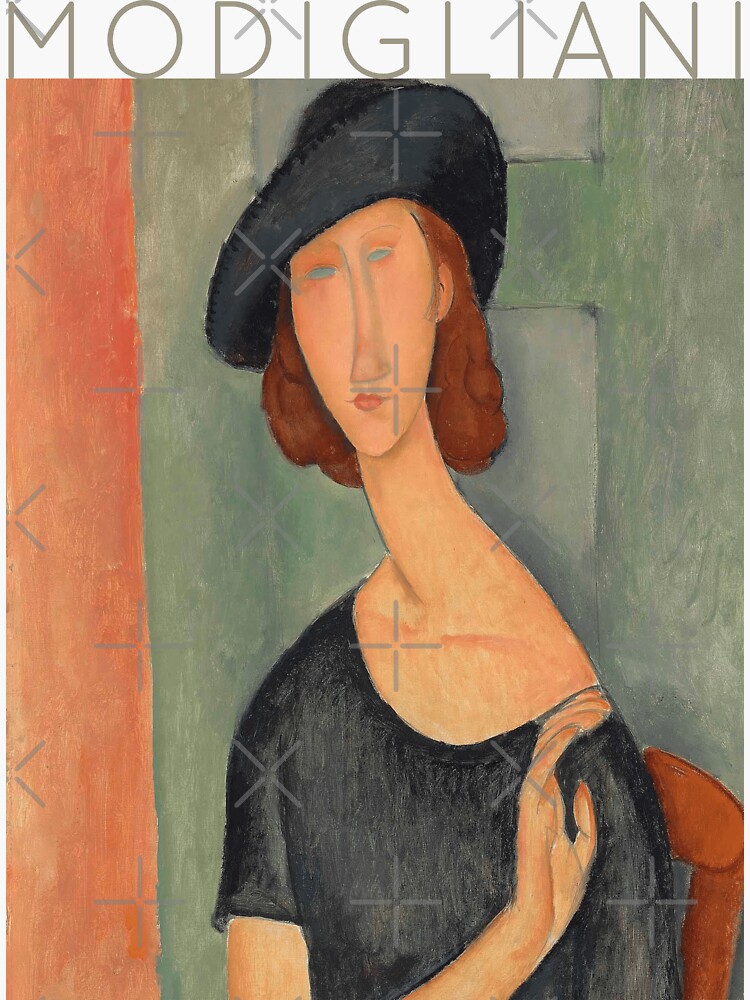 Amedeo Modigliani Jeanne Hebuterne Au Chapeau Sticker For Sale By