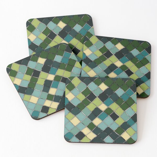 Item preview, Green and Blue Patchwork designed and sold by BuraxisDesigns.