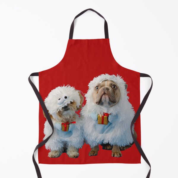 Item preview, Two puppies dressed up as sheep. Red background. designed and sold by janesg.