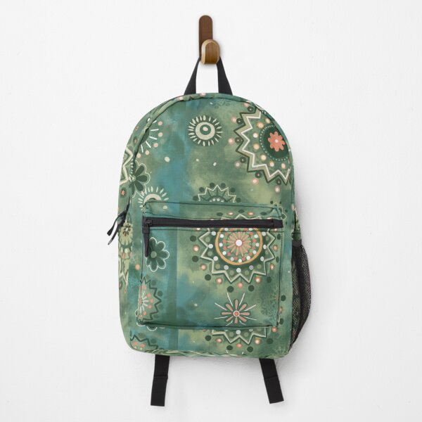 Item preview,  indian mandala bohemian desigual pattern green  designed and sold by carole legeron.