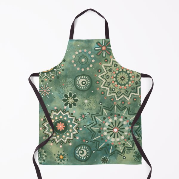 Item preview,  indian mandala bohemian desigual pattern green  designed and sold by carole legeron.