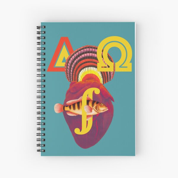 The Heart Fish = Integral of Alpha & Omega Spiral Notebook