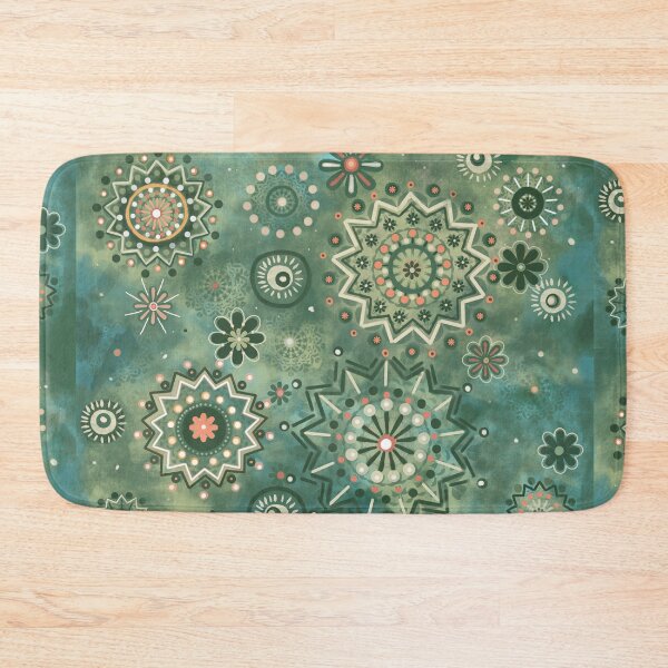 Item preview,  indian mandala bohemian desigual pattern green  designed and sold by carole legeron.