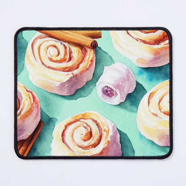 Item preview, Watercolor cinnamon bun pattern designed and sold by my-moody-place.