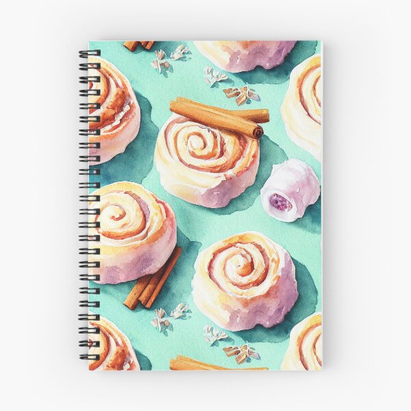 Item preview, Watercolor cinnamon bun pattern designed and sold by my-moody-place.