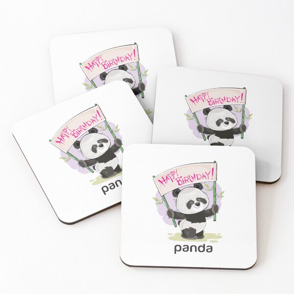 Item preview, Cartoon little panda.Happy birthday designed and sold by Fufustyle.