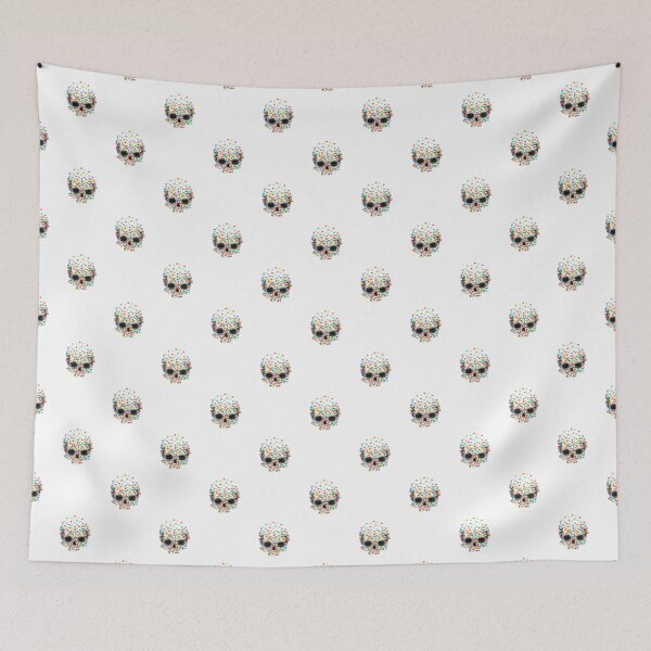 Item preview, Soft Skull Hearts Pattern designed and sold by animinimal.