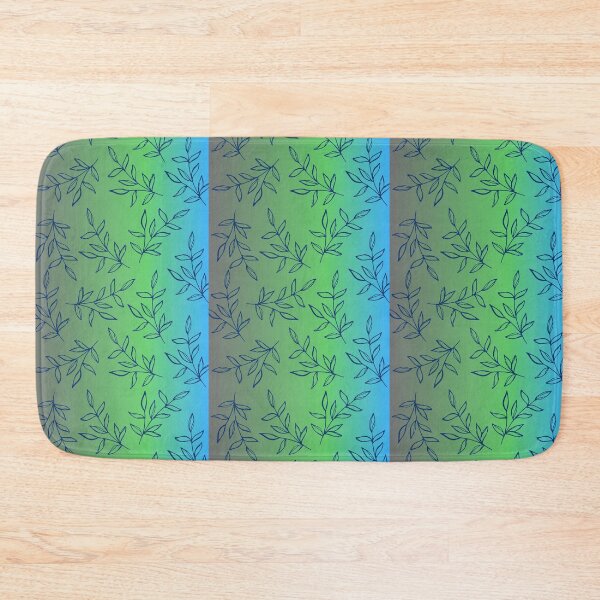 Item preview, Green Gradient Wave of Dark Leaves designed and sold by designlee.