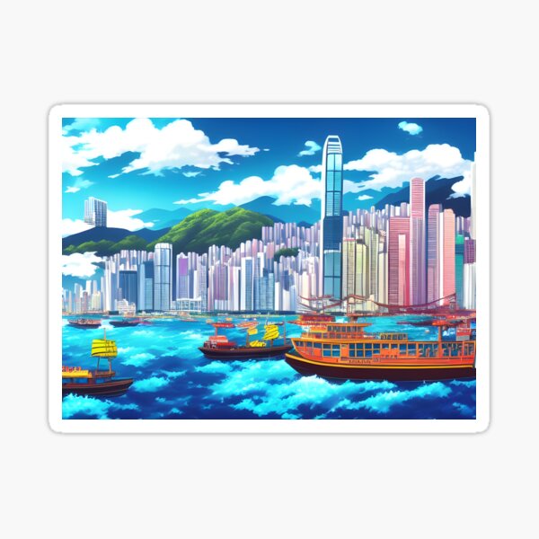 Hong Kong Harbour Sticker