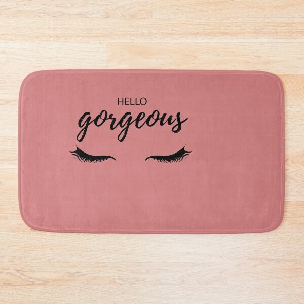 Item preview, Nude Pink Hello Gorgeous with Lashes designed and sold by thelustrous.