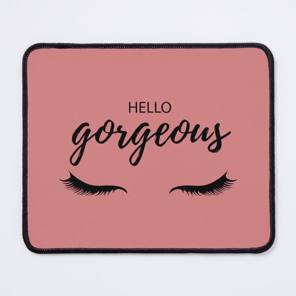 Item preview, Nude Pink Hello Gorgeous with Lashes designed and sold by thelustrous.