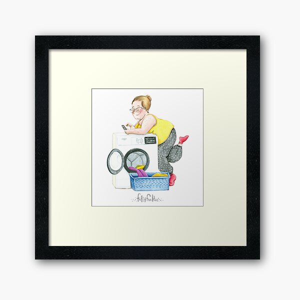 Laundryday Framed Art Print