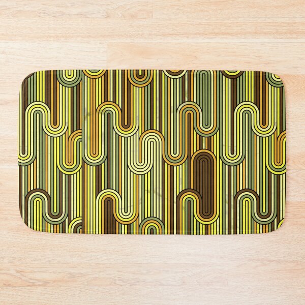 Item preview, Retro Wavy Stripes - Yellow Brown designed and sold by SilverPegasus.