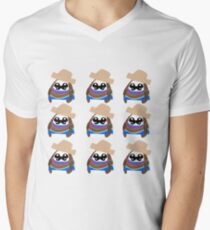 Camiseta para hombre de cuello en v Poros mexicanos