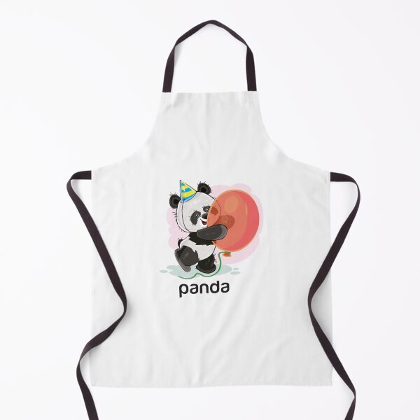 Item preview, Cartoon little panda.Happy birthday.Red balloon. designed and sold by Fufustyle.