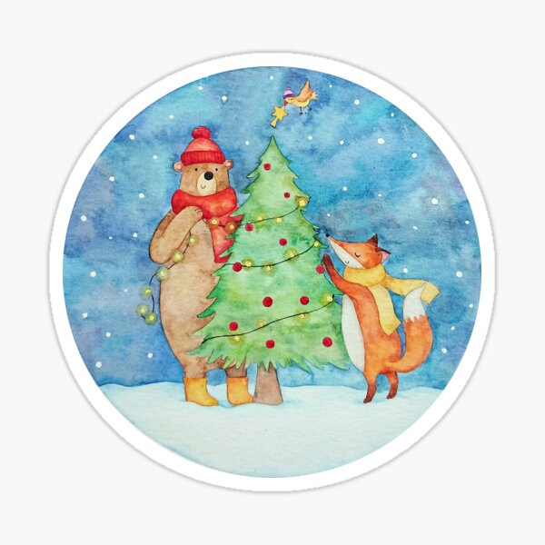 Item preview, Christmas Decorating Friends designed and sold by rozabuban.