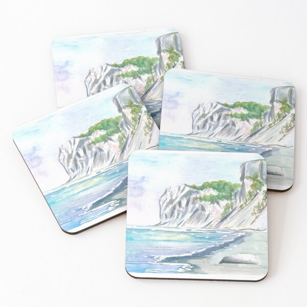 Item preview, Steep White Cliffs of Mont Klint in Denmark designed and sold by artshop77.