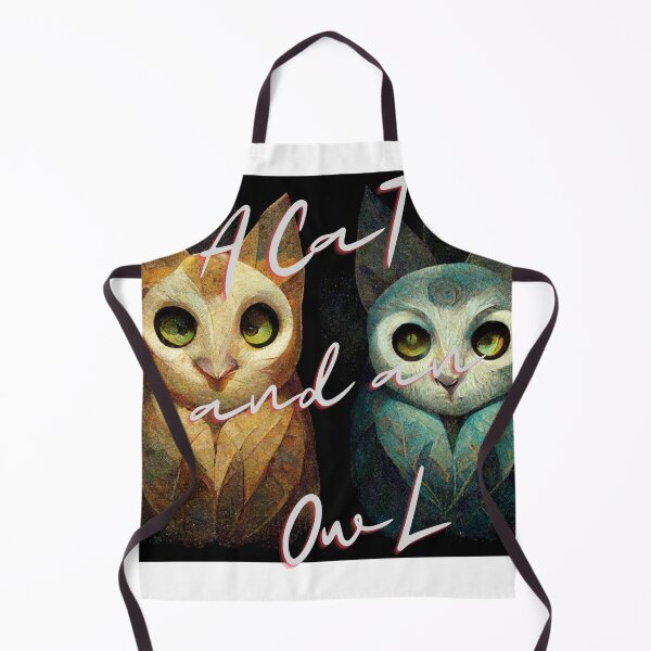 Item preview, A cat and an owl designed and sold by DZepcan.