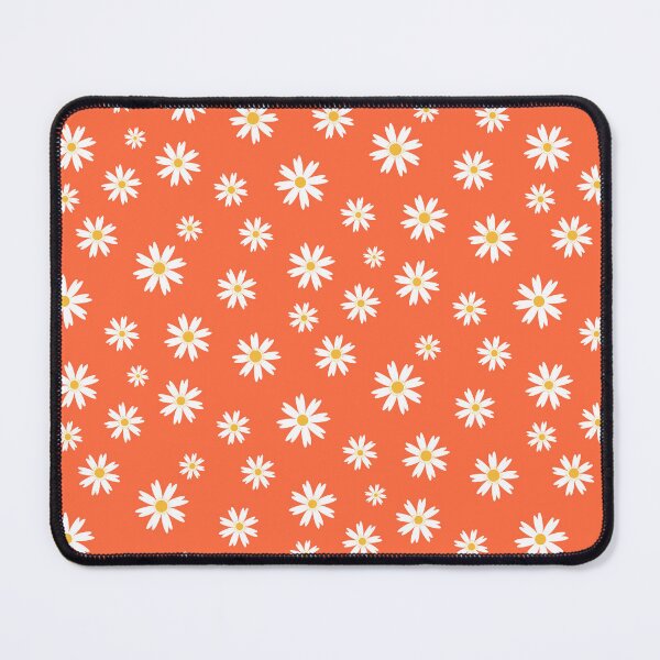 Item preview, Stylized Daisies Surface Pattern on Red designed and sold by Ceyda Bolat.