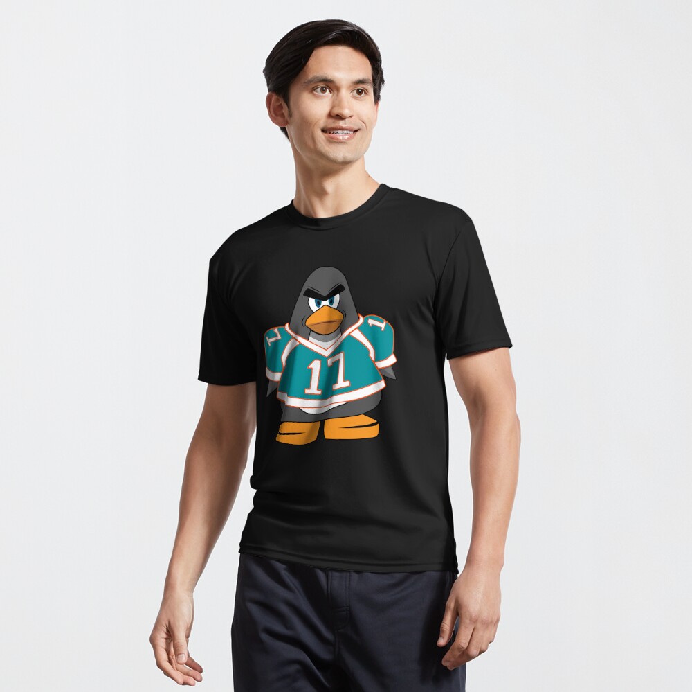 Jaylen Waddle #17 Miami Dolphins Penguin Funny Dance It's Waddle Time  T-Shirt