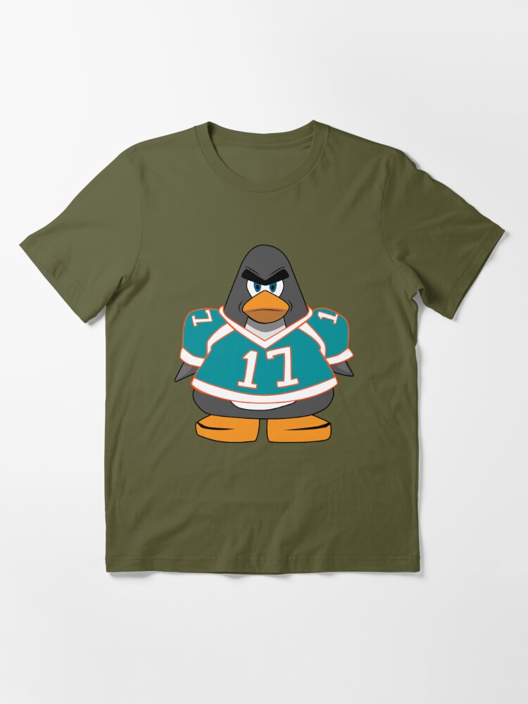 Jaylen Waddle #17 Miami Dolphins Penguin Funny Dance It's Waddle Time  T-Shirt