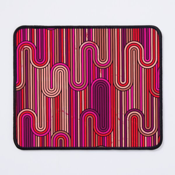 Item preview, Retro Wavy Stripes - Orange Pink designed and sold by SilverPegasus.