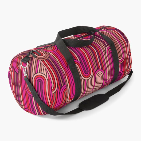 Item preview, Retro Wavy Stripes - Orange Pink designed and sold by SilverPegasus.