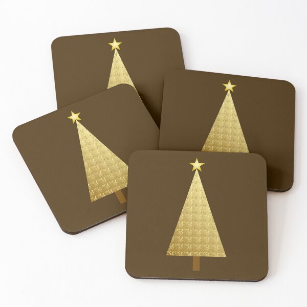 Item preview, Gold Metallic Modern Christmas Tree designed and sold by Marymarice.