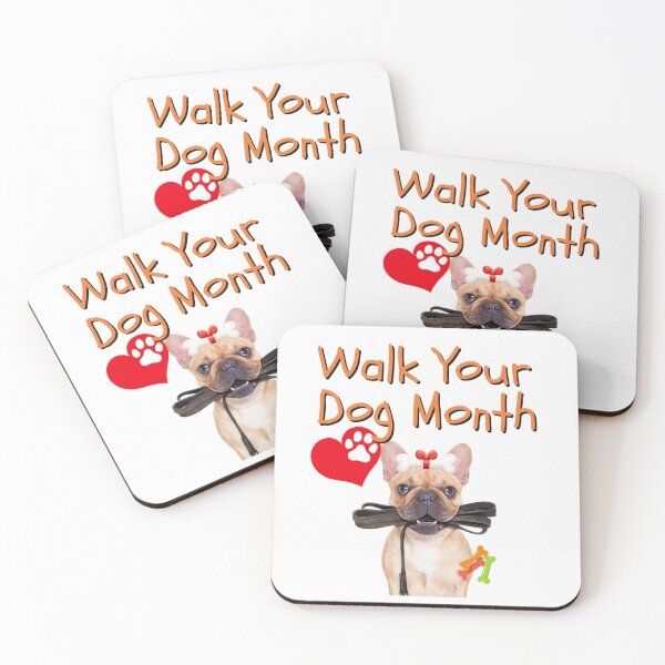 Item preview, Walk Your Dog Month Cute Frenchie With Leash Design designed and sold by EarthArtDesigns.